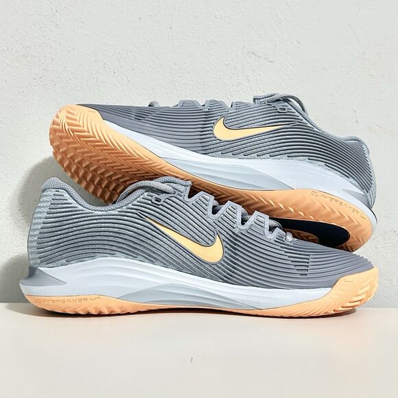 Nike Court Air Zoom Vapor 12 Clay “Ashen Slate” Men’s Size 9 Tennis Shoes No Lid - Picture 6 of 8